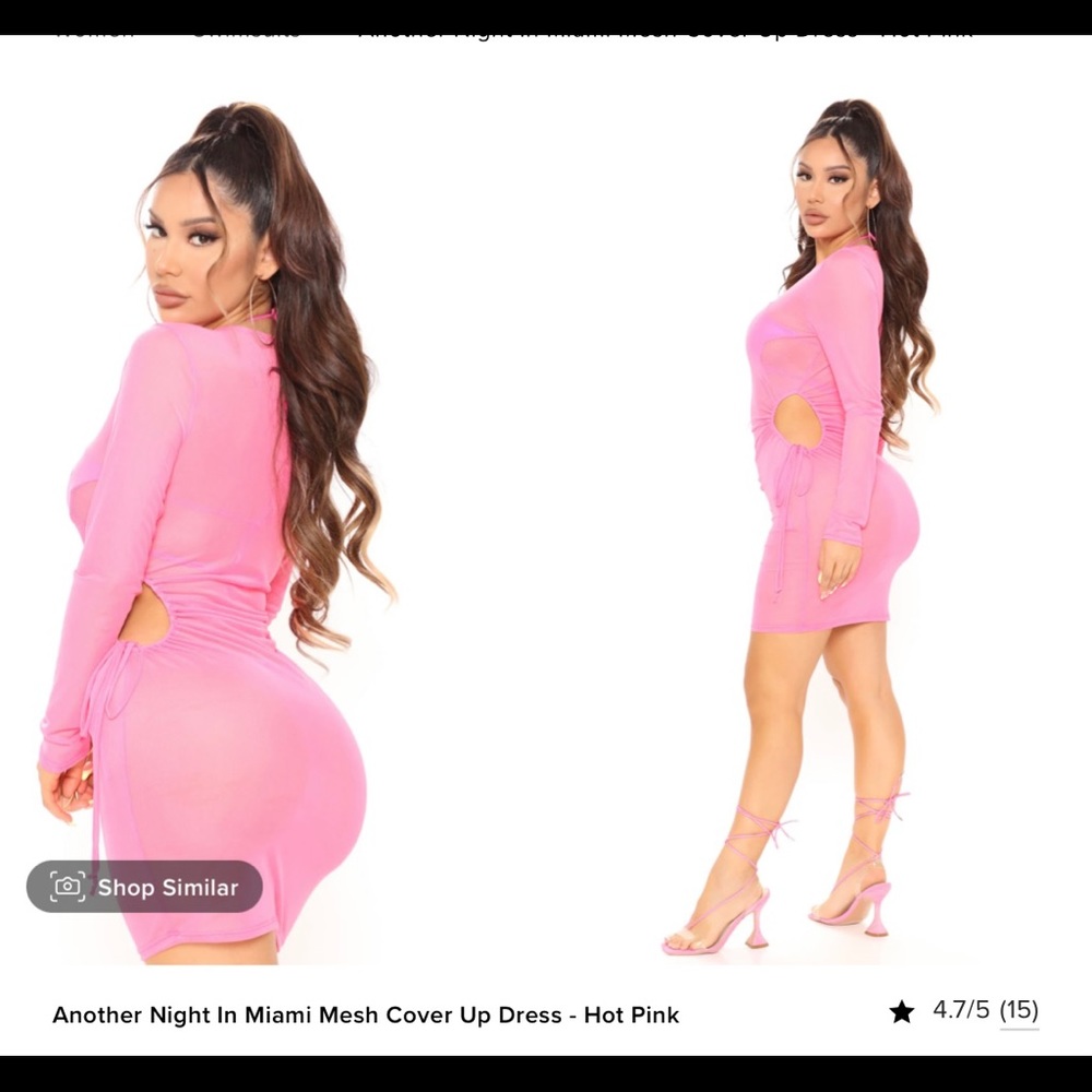 Another night in Miami mesh cover up top